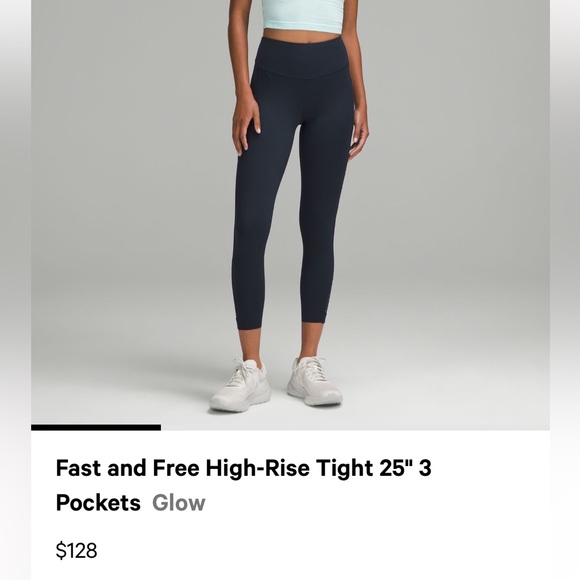 Lululemon Fast and Free Legging 25” - Picture 6 of 6